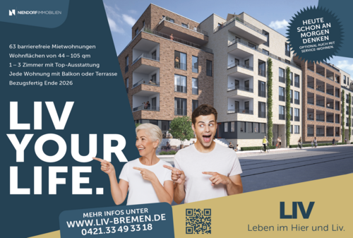 Foto - Wohnung zum Mieten in Bremen 990,00 € 59 m²