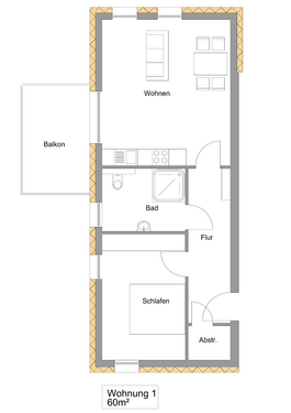 Foto - Wohnung zum Mieten in Bad Fredeburg 609,00 € 60 m²