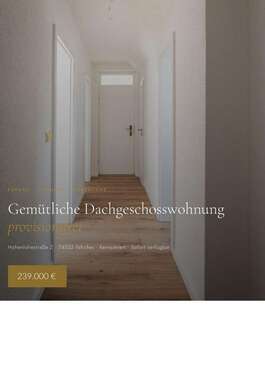 Foto - Wohnung zum Kaufen in Ilshofen 239.000,00 € 67.67 m²