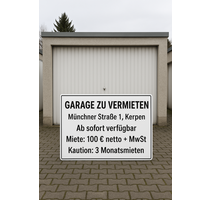 Garage zu vermieten in Kerpen 100,00 €