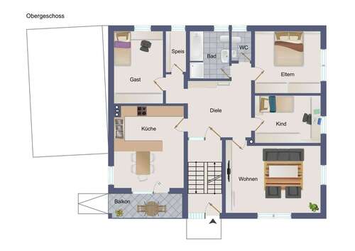Foto - Wohnung zum Mieten in Karlstadt 790,00 € 120 m²