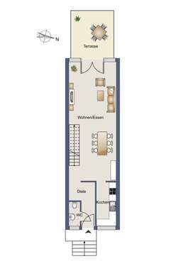 Foto - Wohnung zum Mieten in Wesel 1.596,80 € 109.37 m²