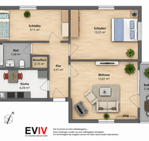 Wohnung zum Mieten in Wittmund 470,00 € 53.67 m²