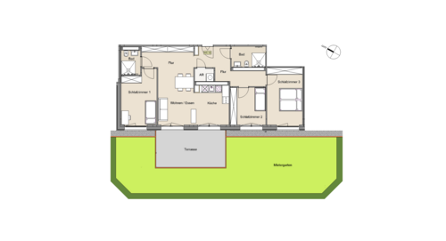 Foto - Wohnung zum Mieten in Leverkusen 1.495,00 € 104 m²