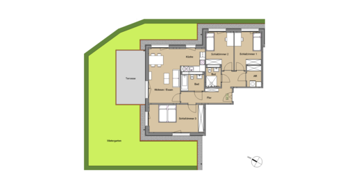 Foto - Wohnung zum Mieten in Leverkusen 1.495,00 € 104 m²
