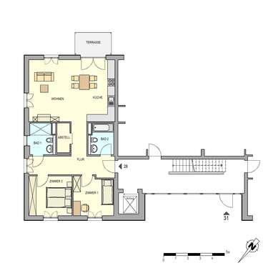 Foto - Wohnung zum Mieten in Weinböhla 1.103,00 € 90 m²