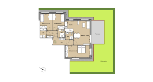 Foto - Wohnung zum Mieten in Leverkusen 1.495,00 € 104 m²