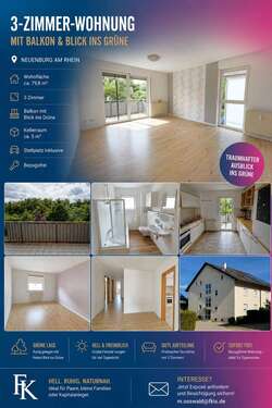 Foto - Wohnung zum Kaufen in Neuenburg am Rhein 295.000,00 € 79.8 m²