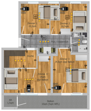 Foto - Wohnen auf Zeit in München 790,00 €