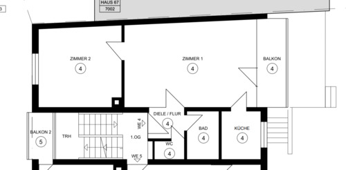 Foto - Wohnung zum Mieten in Stuttgart 825,00 € 58 m²