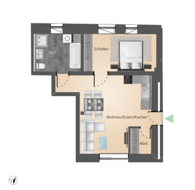 Foto - Wohnung zum Kaufen in Überlingen 424.150,00 € 50.09 m²