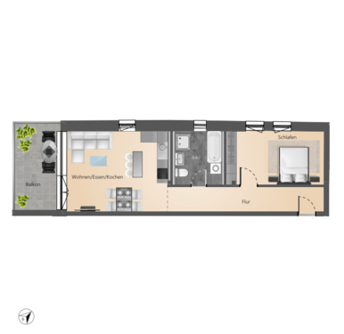Foto - Wohnung zum Kaufen in Überlingen 576.300,00 € 67.92 m²