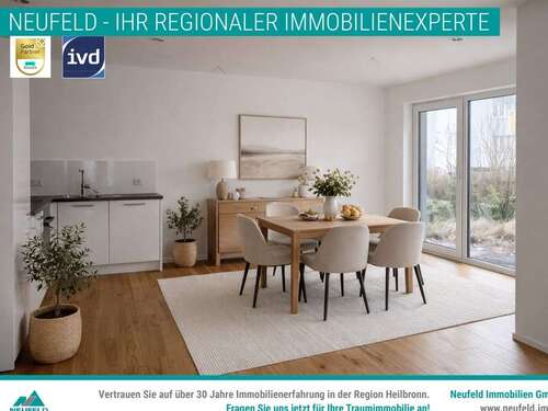 Foto - Wohnung zum Mieten in Heilbronn 1.175,00 € 63.29 m²