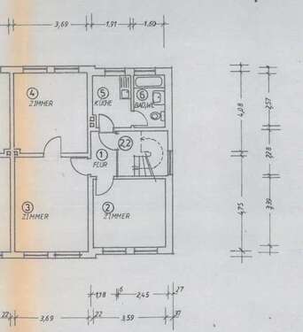Foto - Wohnung zum Mieten in Itzehoe 420,00 € 56.36 m²