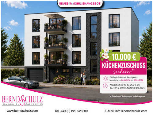 Foto - Wohnung zum Kaufen in Bonn 519.000,00 € 80.71 m²