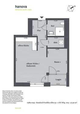 Foto - Wohnung zum Mieten in Hannover 546,25 € 47.5 m²