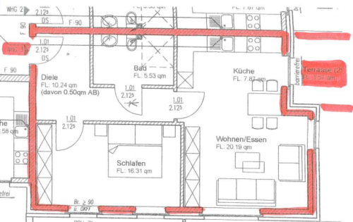 Foto - Wohnung zum Mieten in Wassenberg 351,23 € 61.38 m²