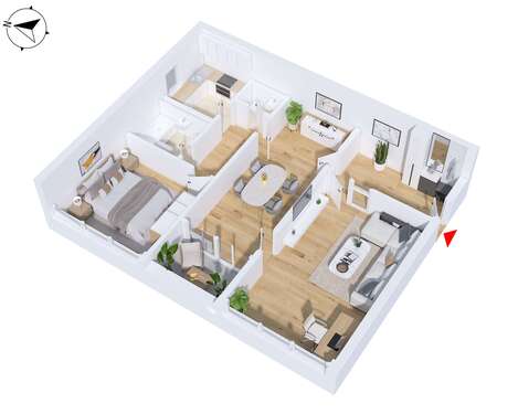 Foto - Wohnung zum Kaufen in Stuttgart 335.000,00 € 91.45 m²