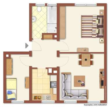 Foto - Wohnung zum Kaufen in Mosbach 159.000,00 € 57.93 m²
