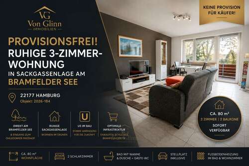 Foto - Wohnung zum Kaufen in Hamburg 384.000,00 € 79.8 m²