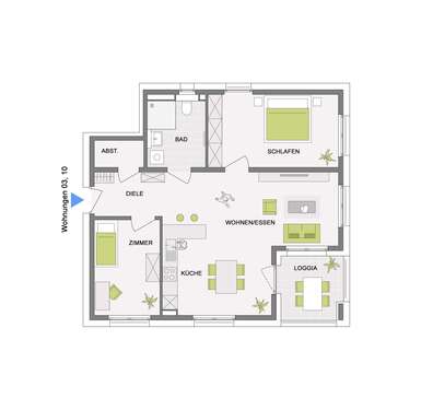 Foto - Wohnung zum Kaufen in Murrhardt-Fornsbach 439.900,00 € 83.3 m²