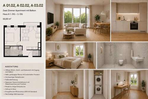 Foto - Wohnung zum Mieten in Berlin 1.300,00 € 50 m²