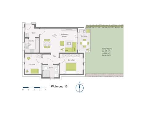 Foto - Wohnung zum Kaufen in Müllheim-Niederweiler 439.700,00 € 80.6 m²