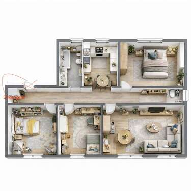 Foto - Wohnung zum Kaufen in Weißwasser 64.800,00 € 83.07 m²