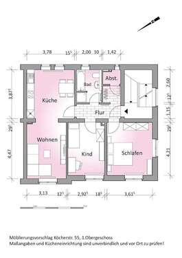 Foto - Wohnung zum Mieten in Solingen 616,00 € 69.24 m²