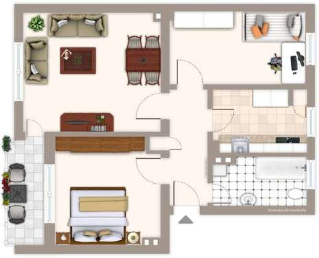 Foto - Wohnung zum Mieten in Mönchengladbach 589,00 € 59 m²