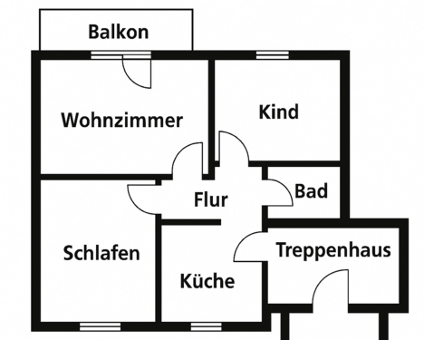 Foto - Wohnung zum Kaufen in Stuttgart 250.000,00 € 60 m²