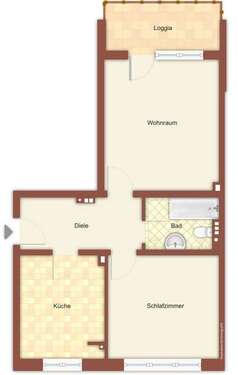 Foto - Wohnung zum Mieten in Mönchengladbach 519,00 € 54 m²