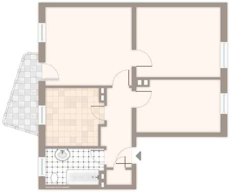 Foto - Wohnung zum Mieten in Mönchengladbach 609,00 € 63.56 m²