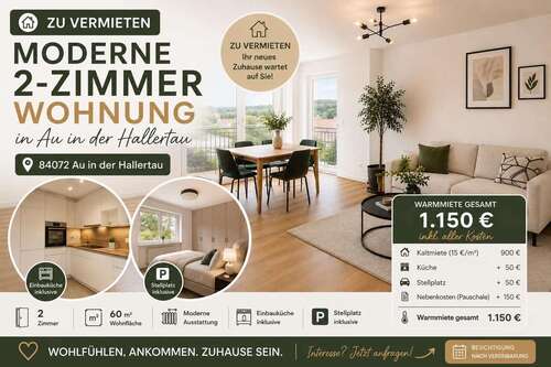Foto - Wohnung zum Mieten in Au 900,00 € 60 m²