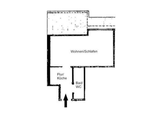 Foto - Wohnung zum Mieten in Stuttgart 500,00 € 20 m²