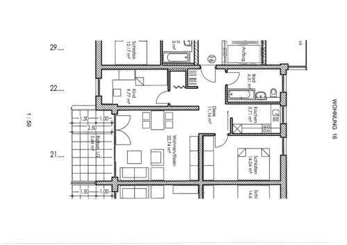 Foto - Wohnung zum Mieten in Freising 1.243,74 € 75.58 m²