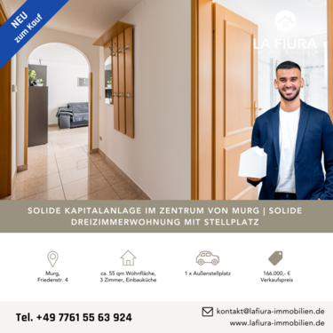Foto - Wohnung zum Kaufen in Murg 166.000,00 € 54.7 m²