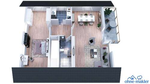 Foto - Wohnung zum Mieten in Brombachtal 780,00 € 78 m²
