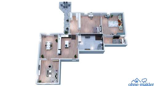 Foto - Wohnung zum Kaufen in Dettingen 280.000,00 € 91.21 m²