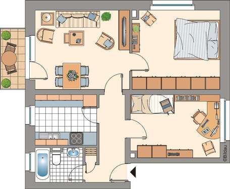 Foto - Wohnung zum Mieten in Gelsenkirchen 469,00 € 61.01 m²