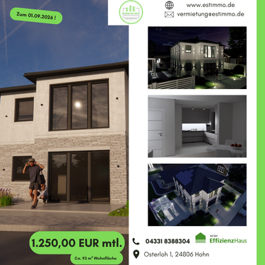 Foto - Wohnung zum Mieten in Hohn 1.250,00 € 92.5 m²