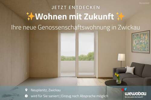 Foto - Wohnung zum Mieten in Zwickau 455,00 € 70 m²