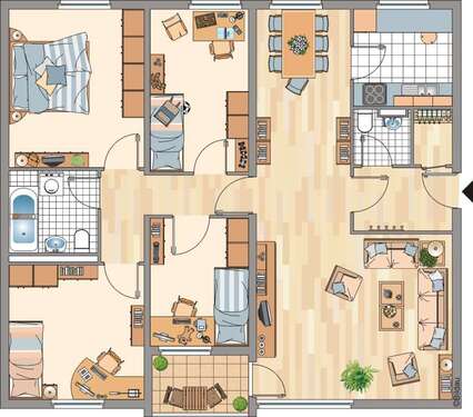 Foto - Wohnung zum Mieten in Bonn 987,00 € 107.33 m²
