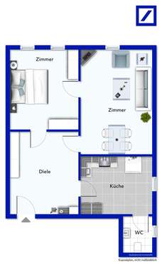 Foto - Wohnung zum Mieten in Schwäbisch Gmünd 650,00 € 42 m²