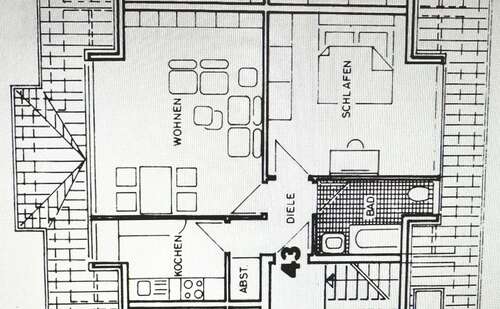 Foto - Wohnung zum Mieten in Essen 443,00 € 53.72 m²