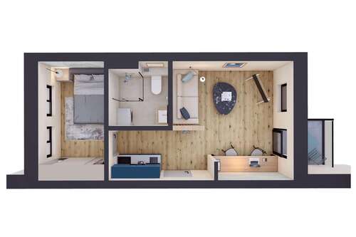 Foto - Wohnung zum Mieten in Greifswald 514,00 € 30 m²