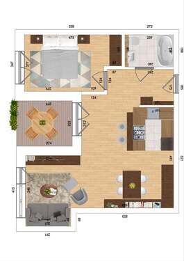 Foto - Wohnung zum Kaufen in Widdern 211.293,00 € 54.98 m²