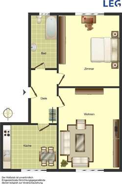 Foto - Wohnung zum Mieten in Ahlen 414,00 € 50 m²