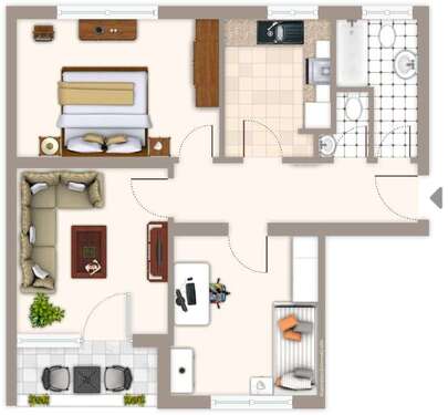 Foto - Wohnung zum Mieten in Mönchengladbach 619,00 € 64.55 m²