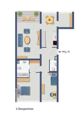 Foto - Wohnung zum Kaufen in Herdecke 189.500,00 € 86 m²